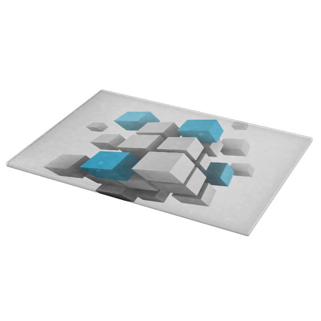 Planche À Découper Les cubes 3D de SlipperyJoe sont un arrangement ca (Coin)