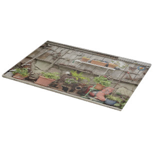 Planche À Découper Les décorations sur la clôture en bois, île de 