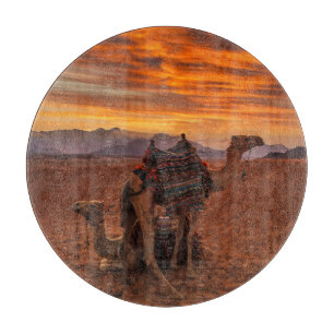 Planche À Découper Les déserts   Bactrial Camel Egypte dune de sable