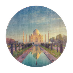 Planche À Découper Les monuments   Couleurs du Taj Mahal