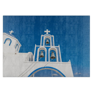 Planche À Découper Les monuments Église grecque du dôme bleu