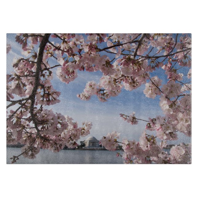 Planche À Découper Les monuments | Jefferson Memorial Cherry Blossoms (Devant)