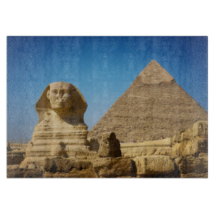 Planche À Découper Les monuments   Sphinx & Pyramide d'Egypte