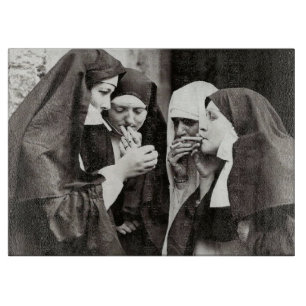Planche À Découper Les soeurs Fumer photo Vintage