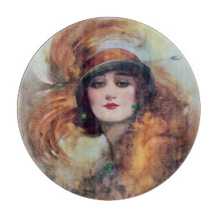 Planche À Découper leurre des yeux verts femme vintage