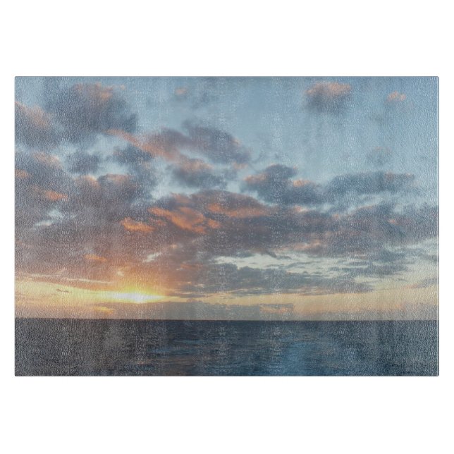 Planche À Découper Lever du soleil sur Sea I Pastel Seascape (Devant)