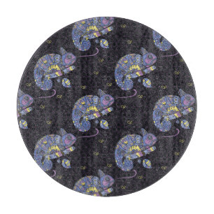 Planche À Découper Lézard de Zentangle