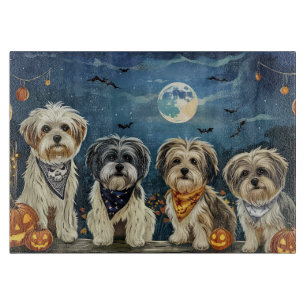 Planche À Découper Lhasa Apso Halloween Éffrayant