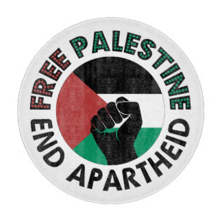 Planche À Découper Libérez la Palestine Fin de l'apartheid Drapeau de