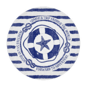 Planche À Découper Lifebuoy et étoiles de mer