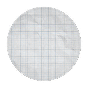 Planche À Découper Lignes bleues en papier recadré blanc