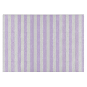 Planche À Découper Lilac violet et blanc bonbons rayures