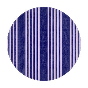 Planche À Découper Lilac violet et bleu marine cinq bandes motif