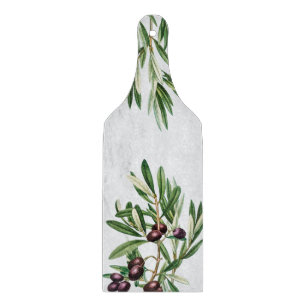 Planche À Découper L'île méditerranéenne grecque Feuille d'olive