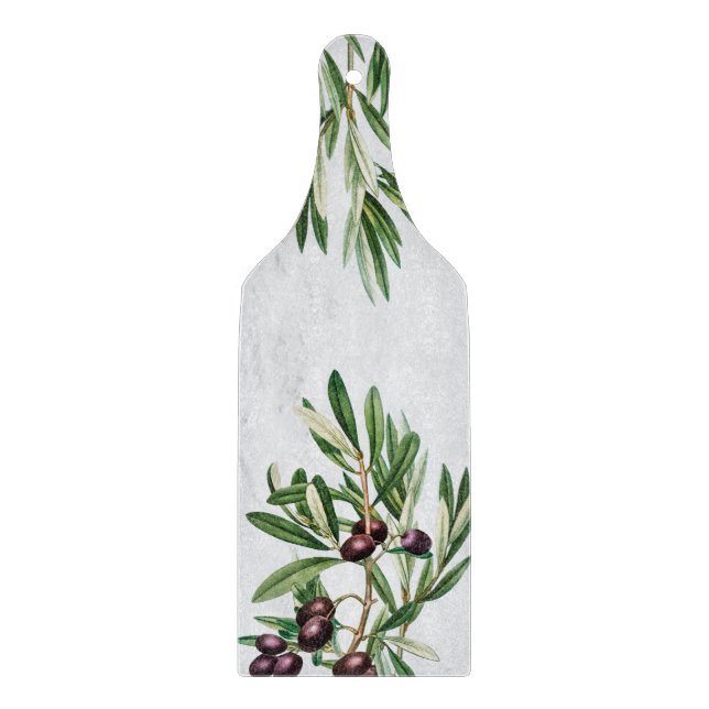Planche À Découper L'île méditerranéenne grecque Feuille d'olive (Devant)