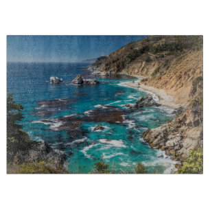 Planche À Découper Littoral de Big Sur, Côte ouest, Côte pacifique