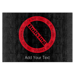 Planche À Découper Logo de lutte contre l'intimidation par Shirley Ta