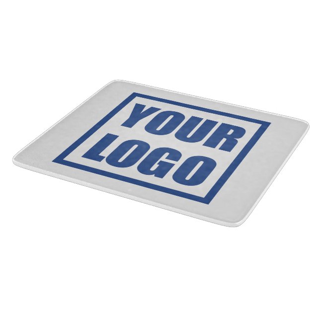 Planche À Découper Logo d'entreprise du plateau de verre (Coin)