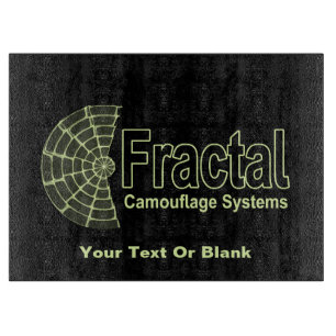 Planche À Découper Logo des systèmes de camouflage fractal