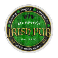 Logo irlandais personnalisé et rond de Pub