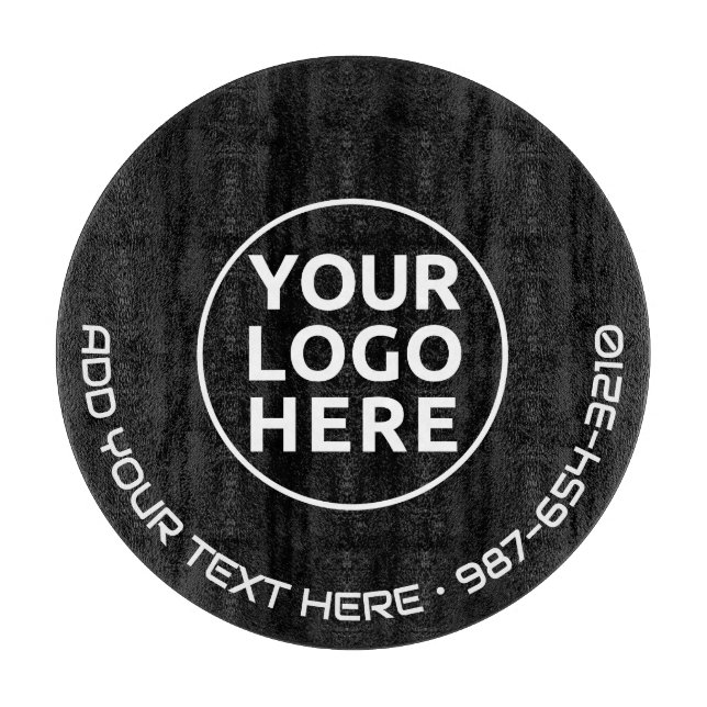 Planche À Découper LOGO & TEXTE | Panneau de découpe de verre d'entre (Devant)