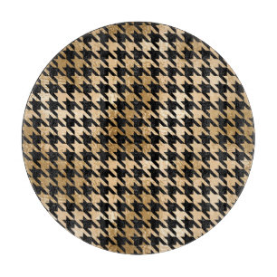 Planche À Découper L'or métallique accroche la dent, motif de mode.