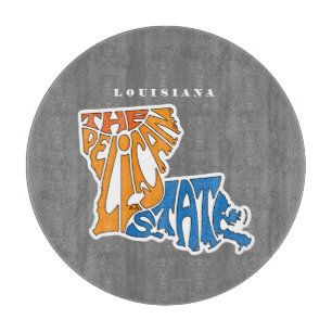 Planche À Découper Louisiane surnom Word Art