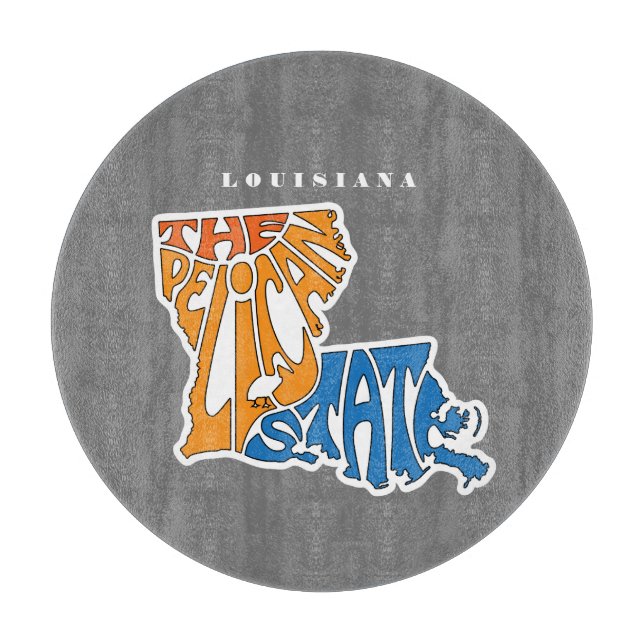 Planche À Découper Louisiane surnom Word Art (Devant)