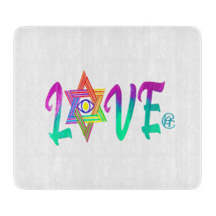 Planche À Découper Love Jewish Evil Eye Star of David Cutting Board