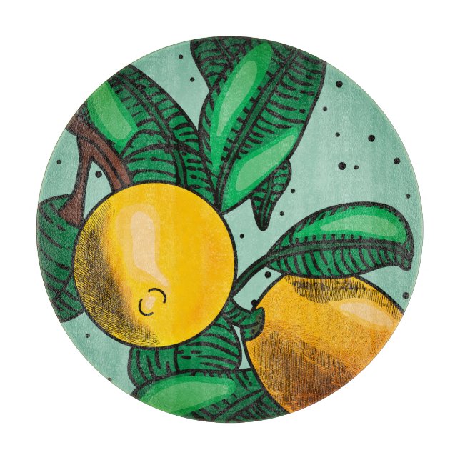 Planche À Découper Lovely Lemons Cutting Board (Devant)
