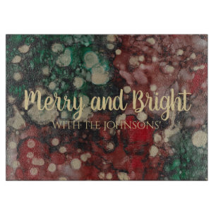 Planche À Découper Lumières de la nuit de Noël
