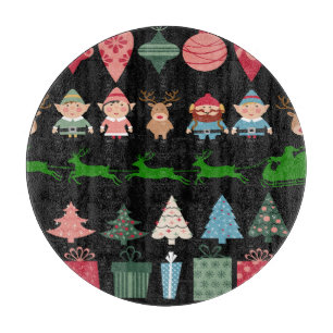 Planche À Découper Lutins de Noël et plus