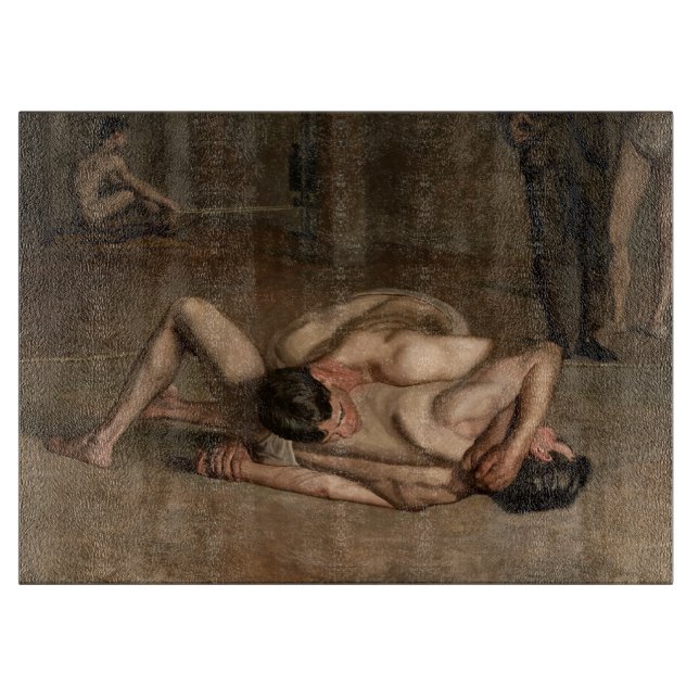 Planche À Découper Lutteurs (par Thomas Eakins) (Devant)