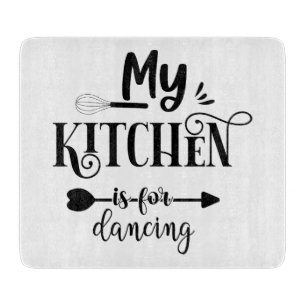 Planche À Découper Ma Cuisine Est Drôle Pour Danser