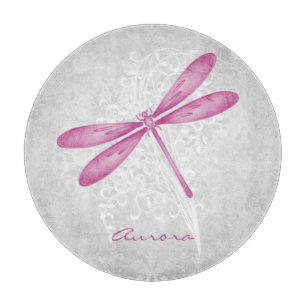 Planche À Découper Magenta Dragonfly Personnalisée Coupe Board
