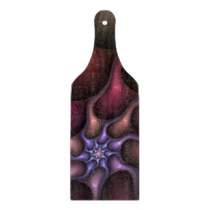 Planche À Découper Magique brillant Abstrait rayé coloré Fractal