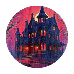 Planche À Découper Maison Haunted éffrayant à Dusk Design