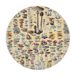 Planche À Découper Maisonnette Champêtre Vintage aux Champignons Bota