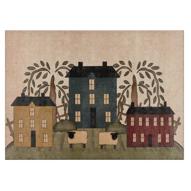 Planche À Découper Maisons d'art populaire Americana  (Devant)