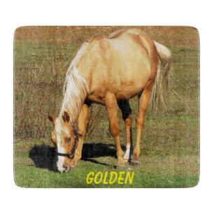 Planche À Découper Majestic Palomino Horse - Beaux Art Photographie