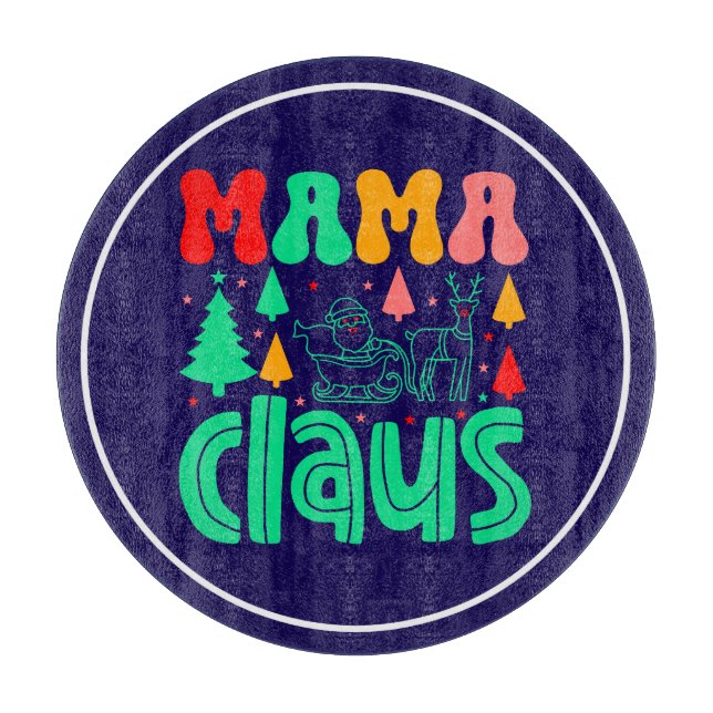 Planche À Découper Mama Claus Christmas Design-60097 (Devant)