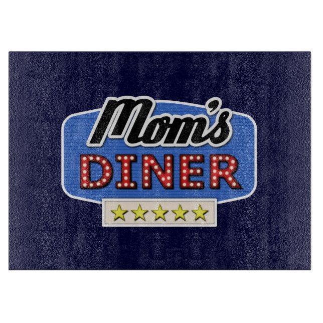 Planche À Découper Maman's Diner - Amusant Maman Vie Cuisine Cutting  (Devant)