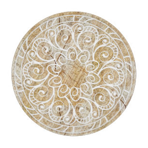Planche À Découper Mandala sur bois