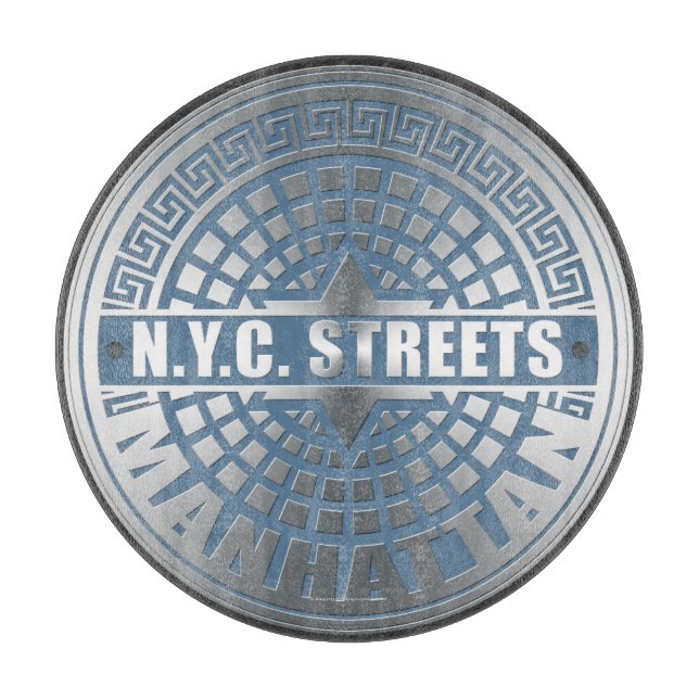 Planche À Découper Manhole Covers Manhattan (Devant)