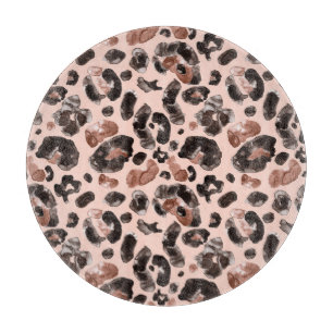 Planche À Découper Manteau de léopard, peau d'animal sans couture mot