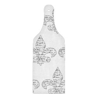 Planche À Découper Manuscrit de Fleur de Lis French