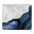 Marbre blanc Gilded Marine Blue Agate