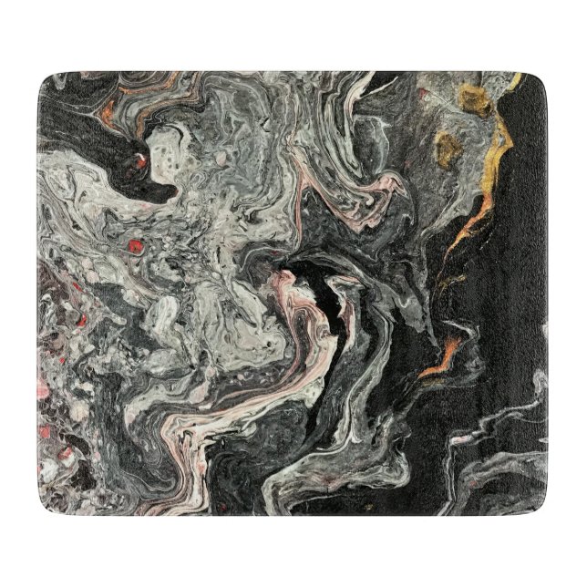 Planche À Découper Marbre de fluide d'agate (Devant)