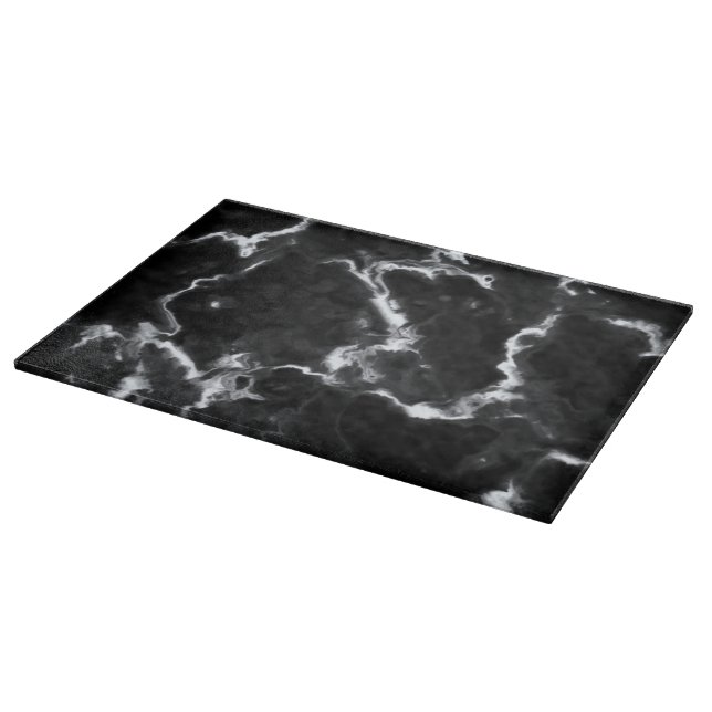 Planche À Découper Marbre noir classique motif gris blanc do-it-yours (Coin)