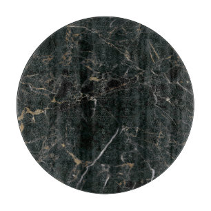 Planche À Découper Marbre Noir Élégant : Fond Texturé